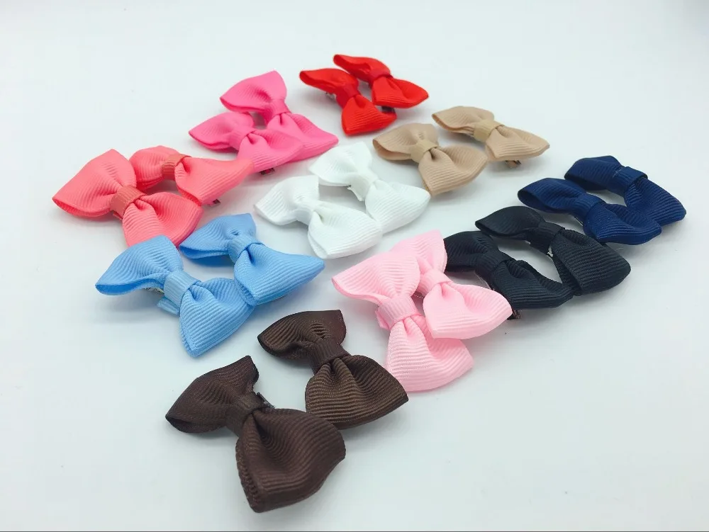 Банты для волос 20 шт./лот заколки с собакой детей мини-банты девочек