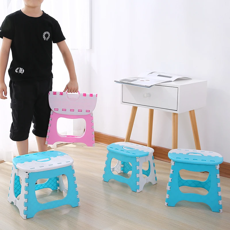 

Plastic Folding Stools Thicken Step Portable Child Stools Outdoor Fishing Sitting Sports Home Convenient Folding Step Stool
