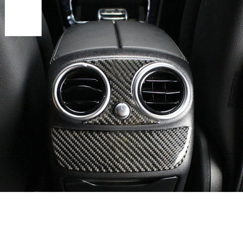 

lsrtw2017 carbon fiber car armrest rear vent trims for mercedes benz w205 x253 glc200 glc300 glc260 c180 c200 c300 glc250