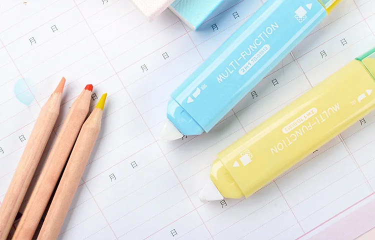 1Pcs Kawaii Two In One Mini Double Head Correction Tape Adhesive Tape Glue Learning Stationery