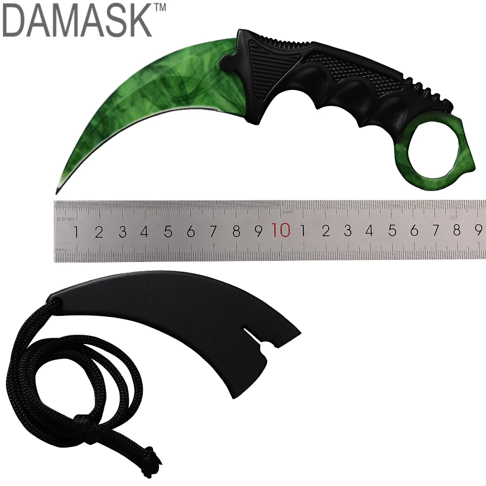 Damask Karambit CS GO нож Походный тактический для выживания Портативный защитный EDC