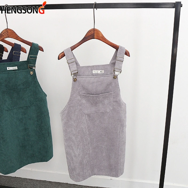 Женское вельветовое платье в стиле ретро весеннее свободное платье-сарафан на