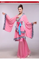 wu die pink dance costume classical folk dance modern dance fan and umbrella dance costume