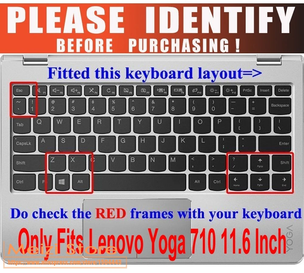 Новый силиконовый чехол для клавиатуры защитная пленка Lenovo Yoga 900s YOGA 710 11 2 в 1 6