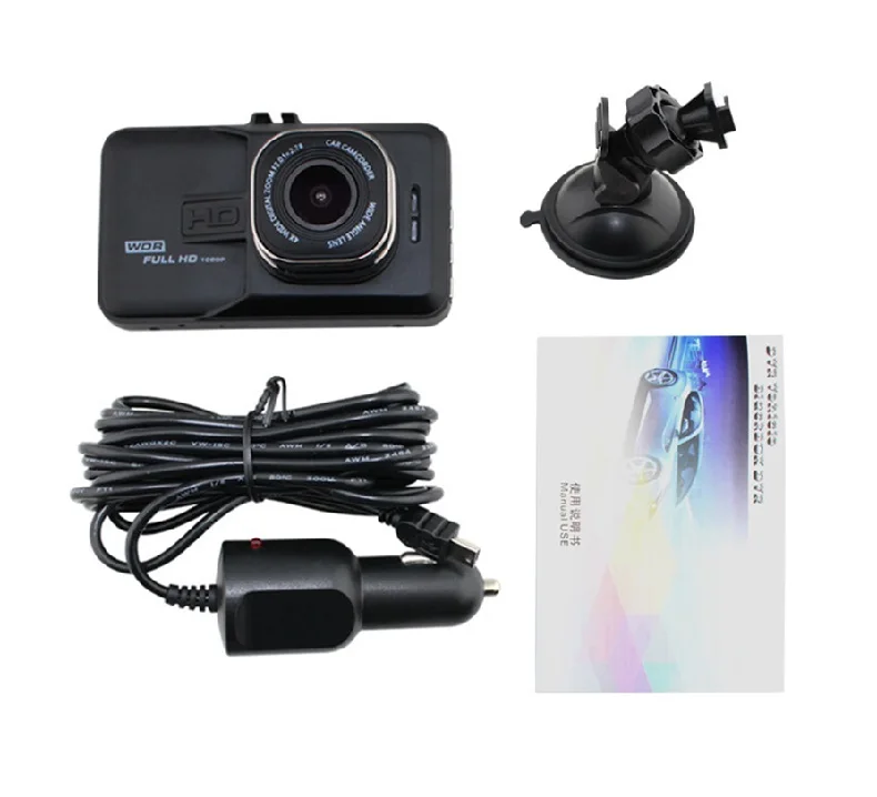 3 дюймов FHD 1080P Автомобильный видеорегистратор Камера автомобиля Зеркало заднего вида Двойной объектив Dash Cam Видео Регистраторы G-sensor авторегистратор Dashcam