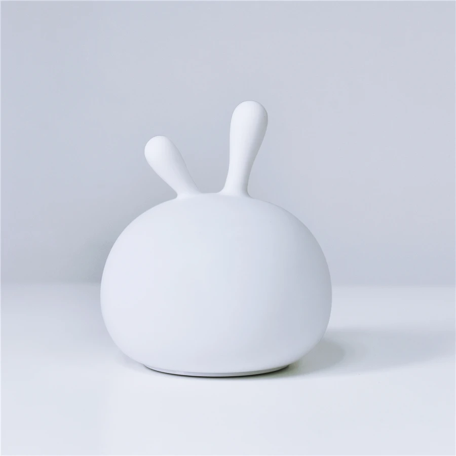 LED Colorful Night Light Silicone Rabbit Lamp Bedside Children Kids Toy Bunny Bedroom Gift | Освещение