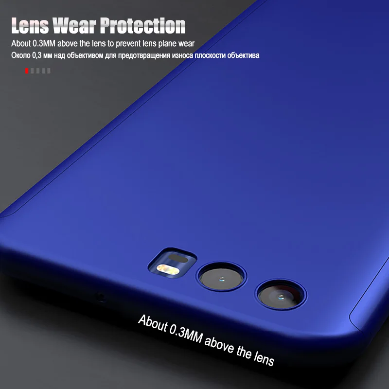 LuckGuard Роскошный Жесткий 360 полный защитный чехол для huawei Honor 8 9 10 Lite V9 V10 mate Pro стекло