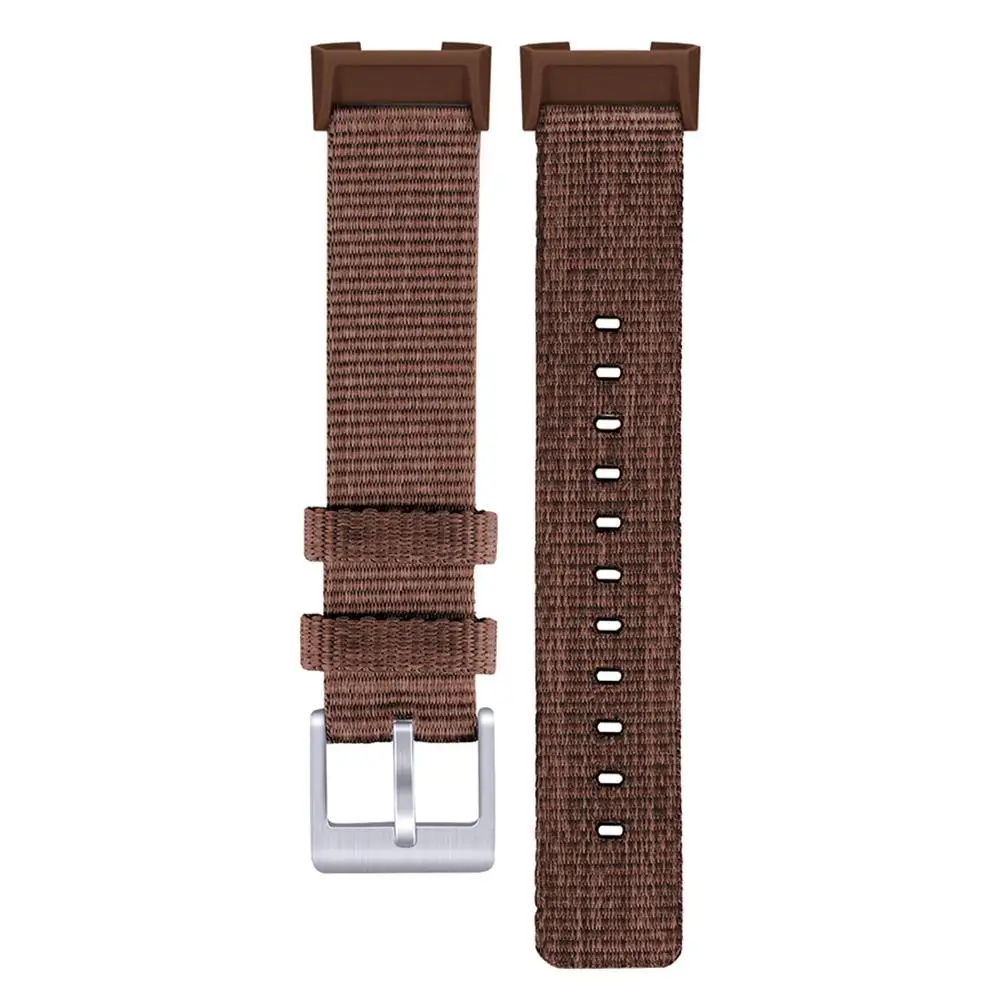 Цветной ремешок для Fitbit Charge 3, умный Браслет, сменный ремешок для часов, холщовая нейлоновая мягкая удобная Пряжка из нержавеющей стали