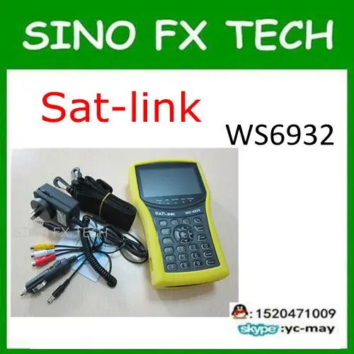 4 3 дюймов ЖК-дисплей DVB-S2 спутниковый искатель Satlink WS-6932 с анализатора спектра |