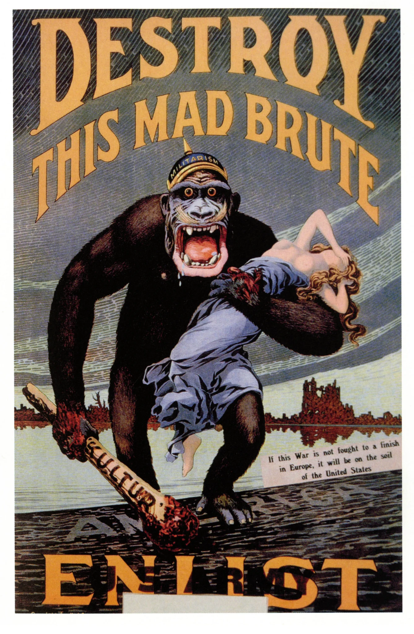 Винтажный рекламный плакат WW1 Французская Классическая Картина на холсте
