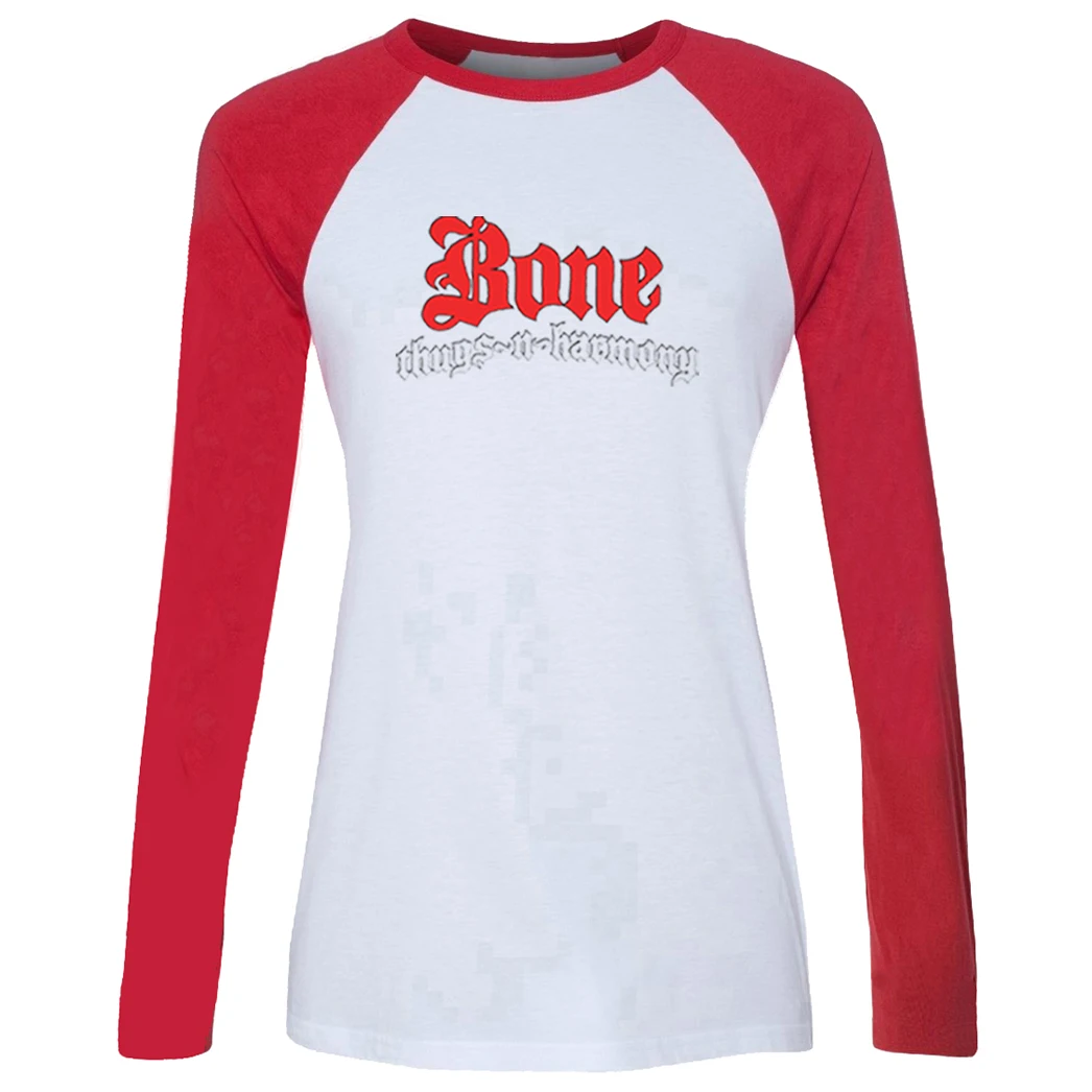 Женская футболка с длинным рукавом реглан Bone Thugs n Harmony Повседневная Свободная