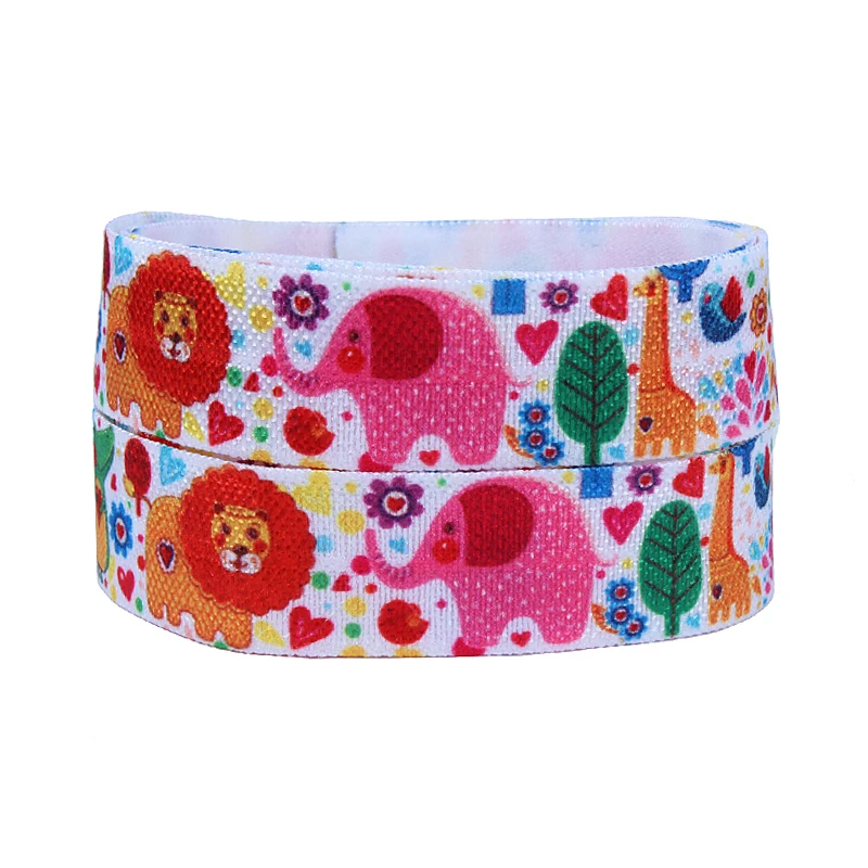 

(50yards/lot) Animal printing 15mm baby elastic ribbon