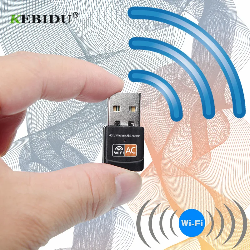 KEBIDU 2 4 GHz 5GHz USB WiFi адаптер 600Mbps антенна PC двухдиапазонный мини беспроводной