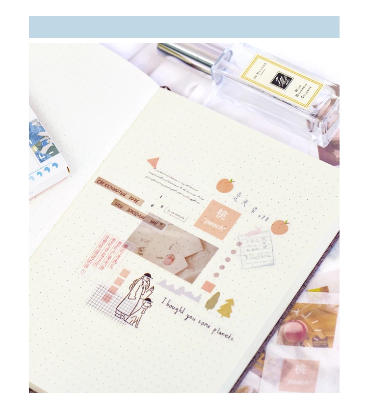 XINAHER 50sheets/Bag sea animals flower plant life paper sticker package DIY diary decoration sticker album scrapbooking