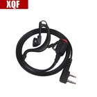 XQF 2 Pin с лампой Earhook Earpiece черная для KENWOOD TK3207 BAOFENG UV5R TYT 'd xun PUXING серии Walkie Talkie
