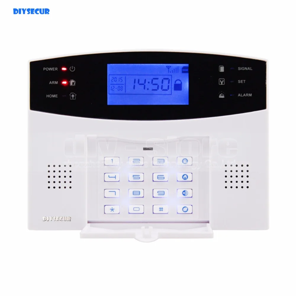 DIYSECUR 433 МГц Беспроводная Проводная GSM/SMS/текст/циферблат охранная сигнализация с