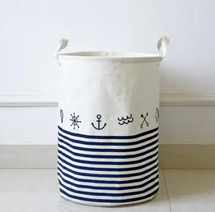 Новая версия Zakka, тканевая Водонепроницаемая корзина для одежды, грязный бочонок, Складные Игрушки для одежды, креативная утолщенная корзина для хранения белья - Цвет: A