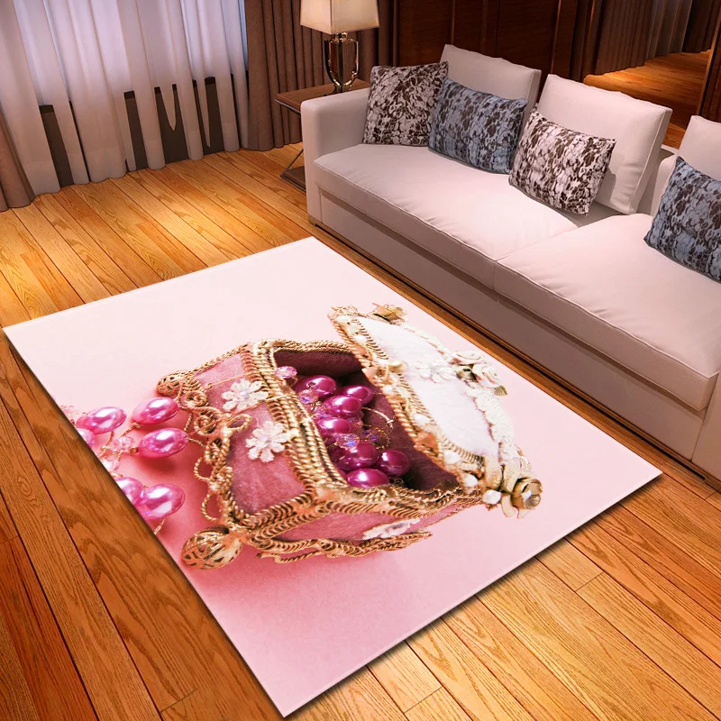 European Romantic Valentine's Day Area Rugs Home Entrance/Hallway Carpets Doormat Wedding Decoration Large-Size Soft Carpet | Дом и сад