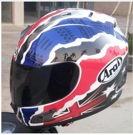 ARAI RX-7 высокое качество анфас мотоциклетный шлем. Ветрозащитный Теплый гоночный шлем, Capacete - Цвет: 3