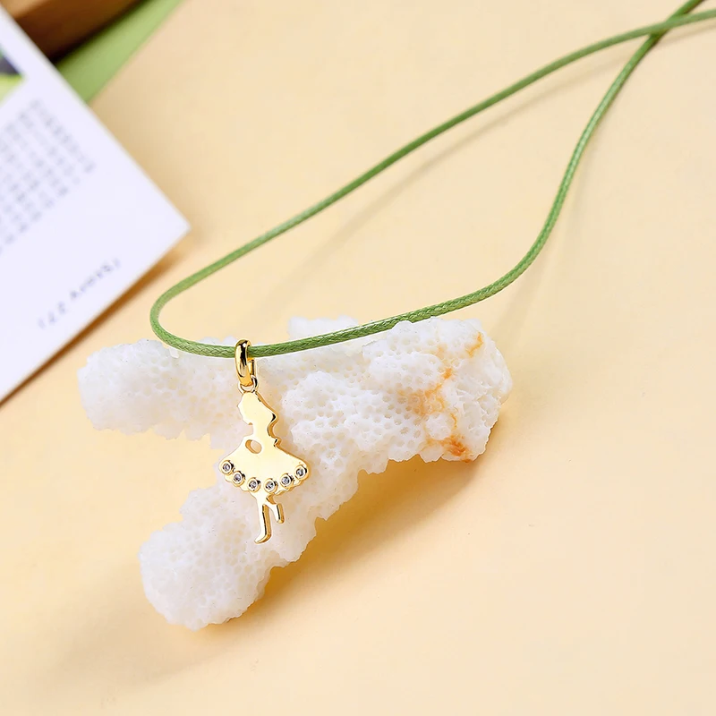 Ожерелье с подвеской BALANBIU для женщин подарок латунная подвеска танцев в стиле