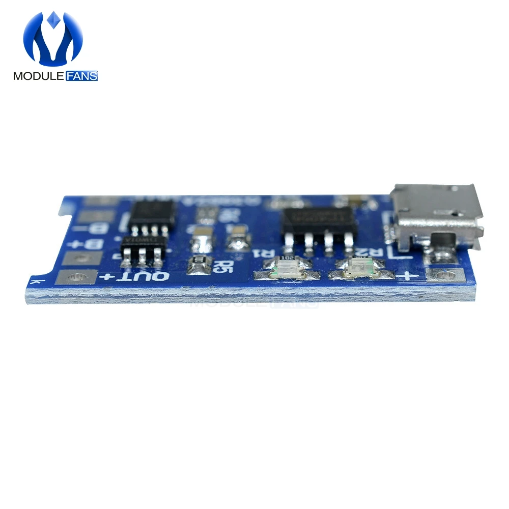 50 шт. TC4056A Micro USB 5 в 1A 18650 модуль зарядного устройства литиевой батареи зарядная