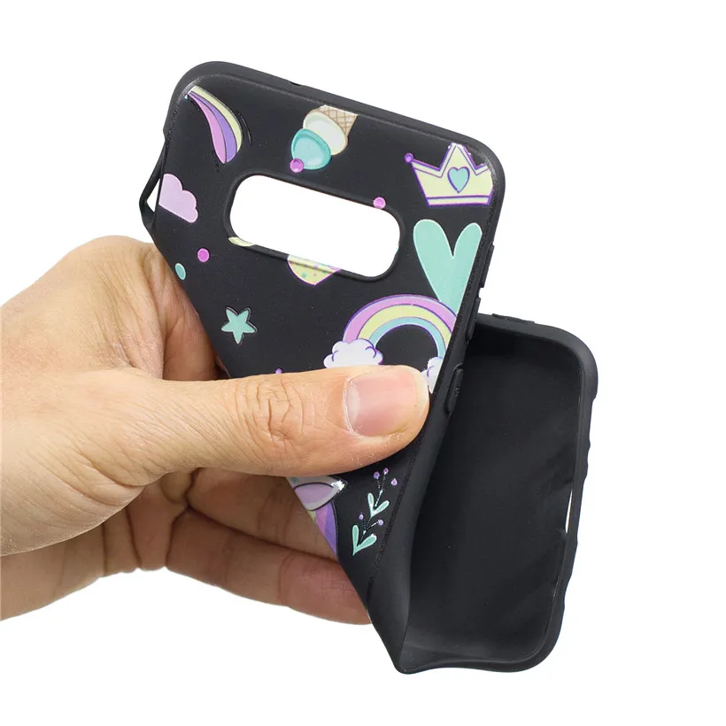 HEMASOLY Case For Samsung S10 Lite Soft TPU Galaxy Plus Silicone Relif Painted Back Cover |