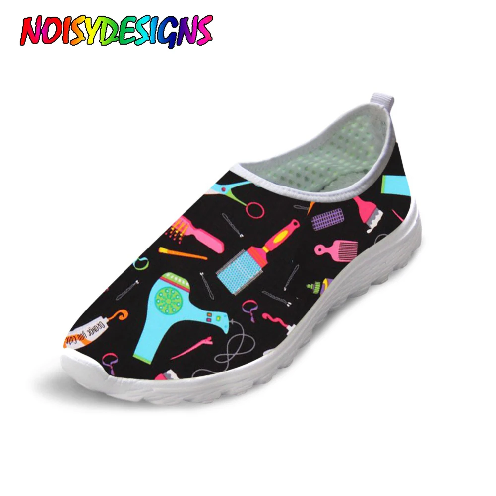 

NOISYDESIGNS Fashion Hairdresser Cosmetologist Women Casual Flats Shoes Sneakers Woman Summer Loafers Shoes Barbero Zapatos