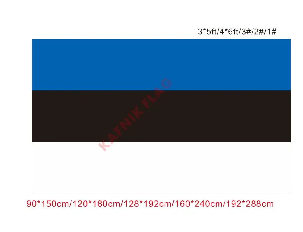 

KAFNIK,free shipping 90x150cm/128*192cm/160*240cm/192*288cm big flags Estonia flag for Indoor Outdoor Decorative