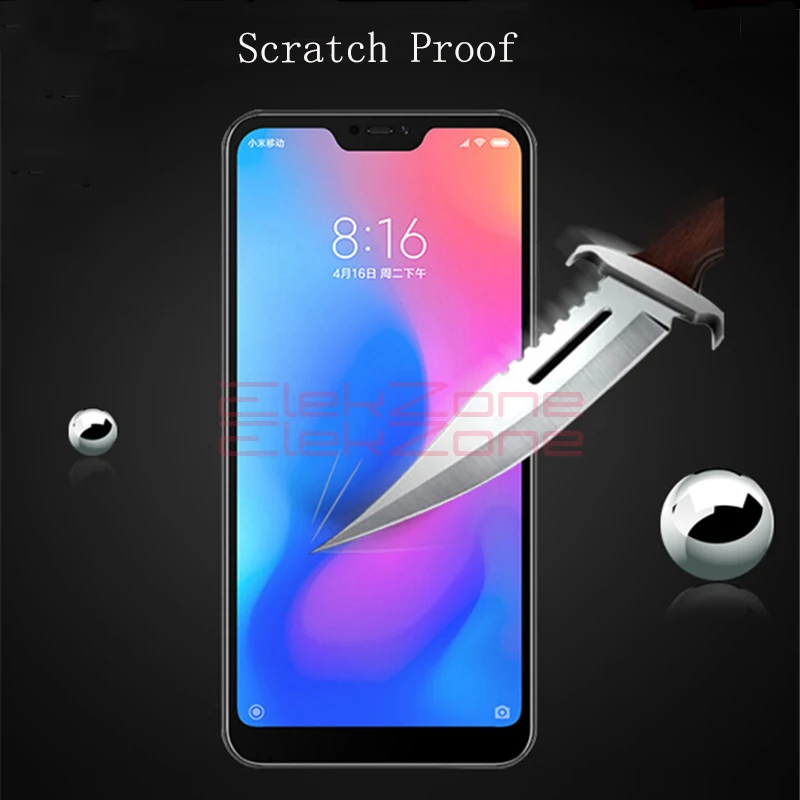 ElekZone 3D полное покрытие экрана протектор для Xiao mi Red 6 Pro 9H Твердость Xio A2 Lite