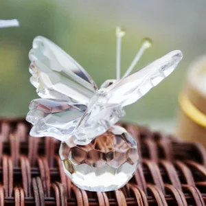 

10PCS Crystal Butterfly Figurines Wedding Party Return Gift Baby Shower Favors