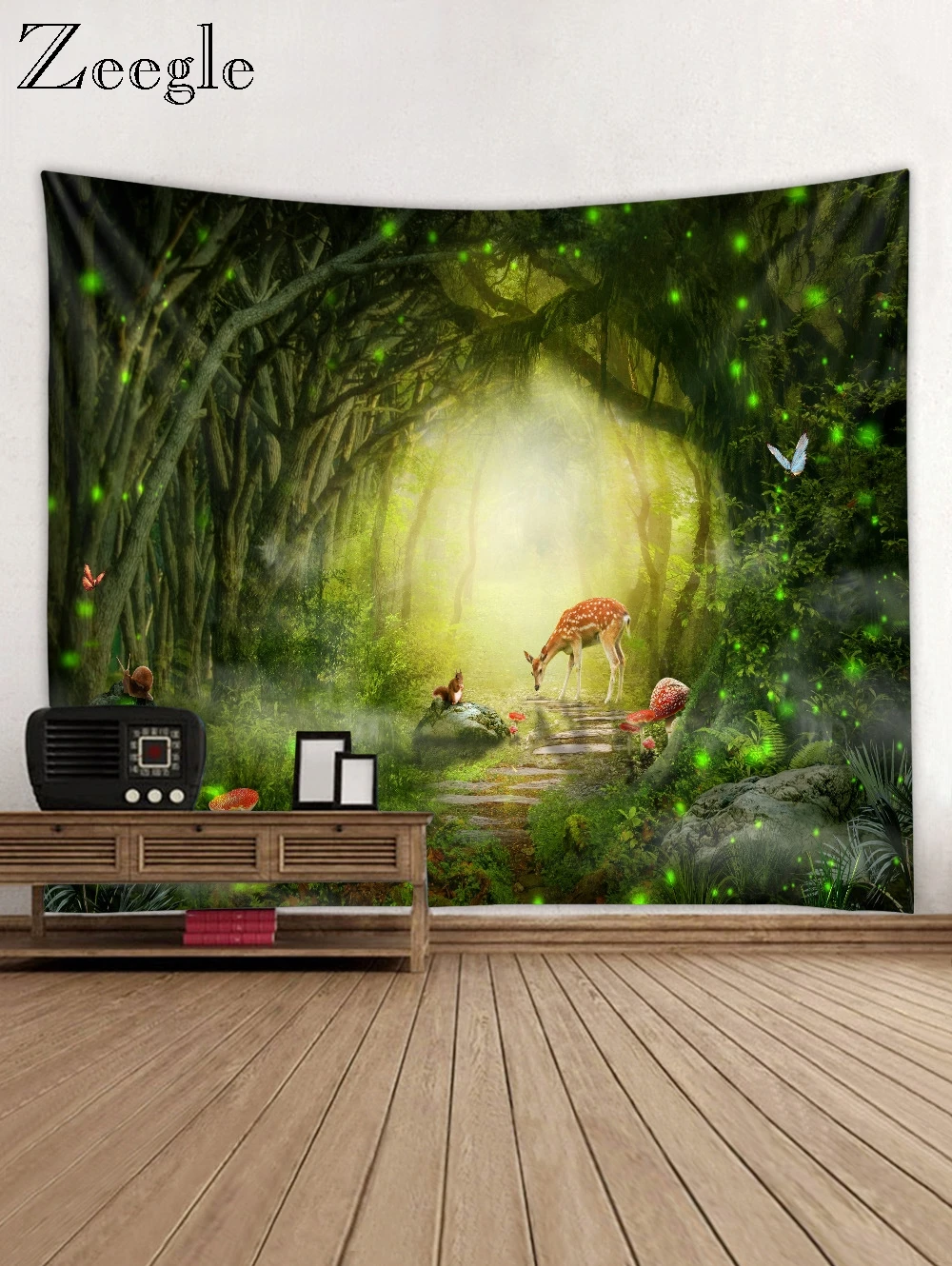 Zeegle Природа тема модный Подвесной Настенный Гобелен Искусство ковер одеяло