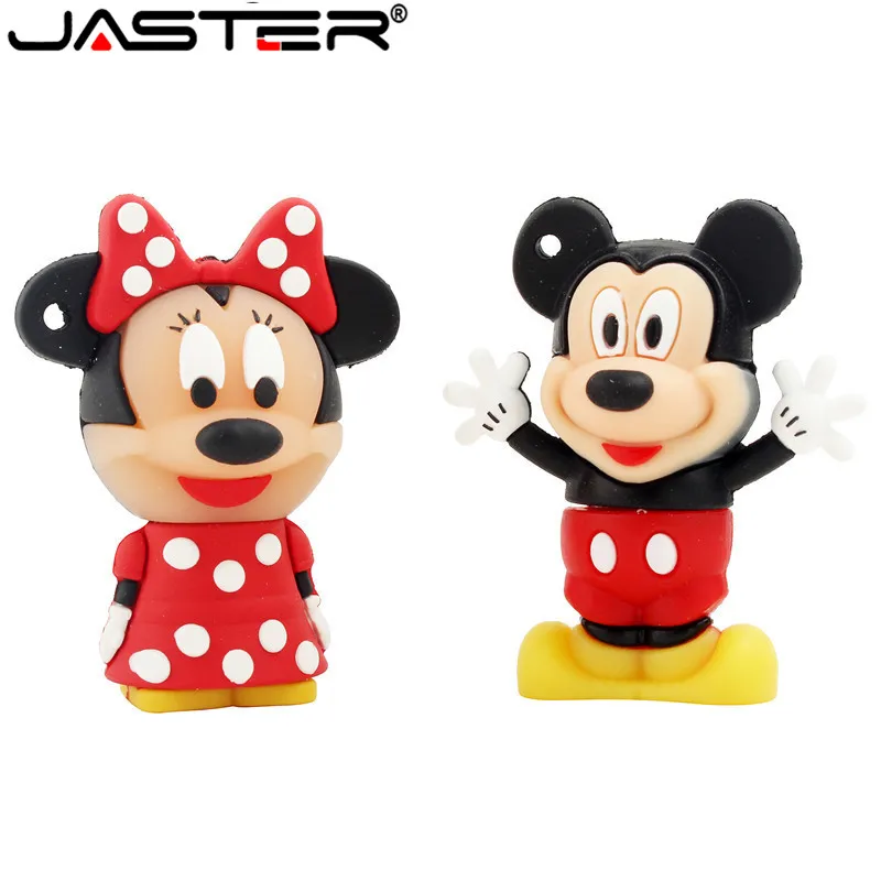 JASTER мышь Микки и Минни USB флеш-накопитель животные мультфильм pendrive 4 GB/8 GB/16 GB/32 GB/64 GB/memory stick u диск