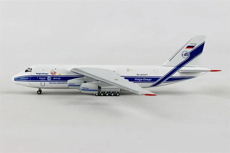 1:500 масштаб Волга-Днепр авиакомпания Антонов An-124 518642-001 Модель самолета из сплава игрушки настольное украшение изысканная коллекция подарков