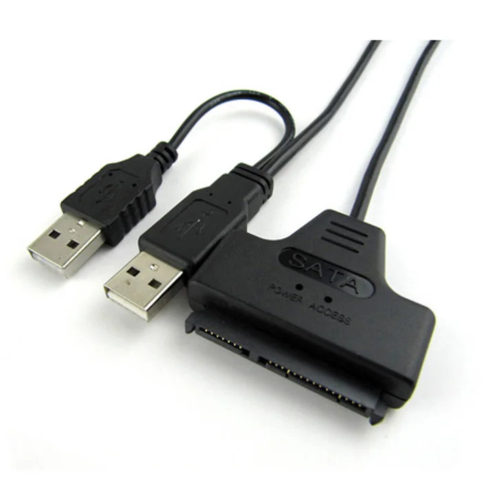 Адаптер для кабеля USB 2 0 в SATA 7 + 15 Pin 22 5 дюйма|usb 2.0 to sata|usb 2.0cable adapter |
