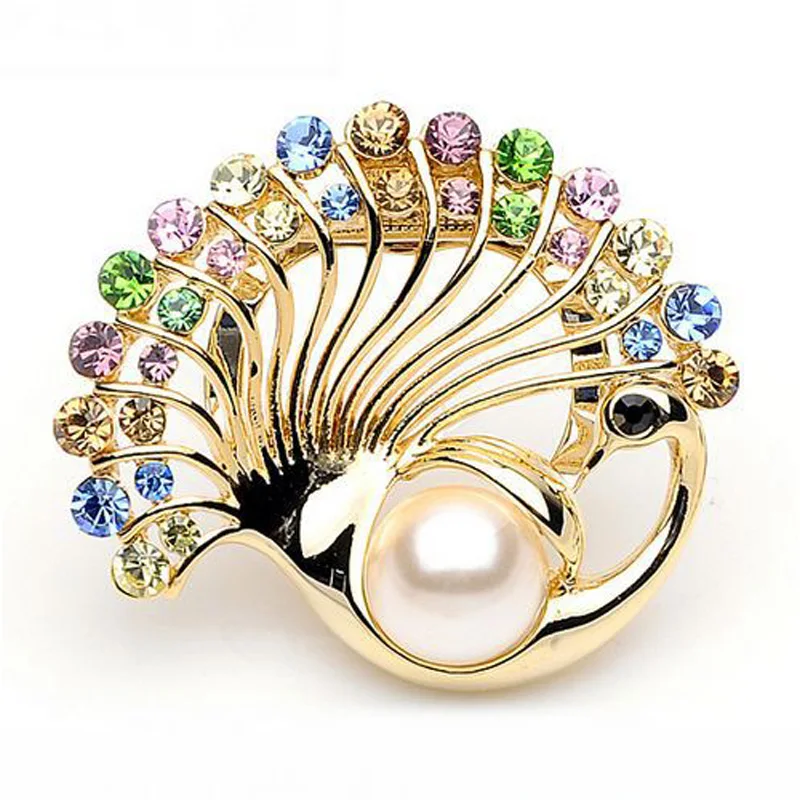 2017 модные шарфы Феникс Пряжка полые петли искусственный жемчуг кристалл цветок