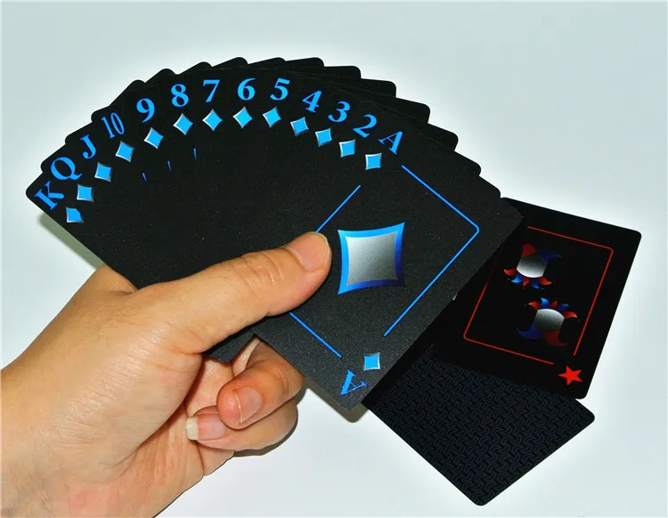 Водонепроницаемый ПВХ покер с алюминиевой коробке Высокое качество черные