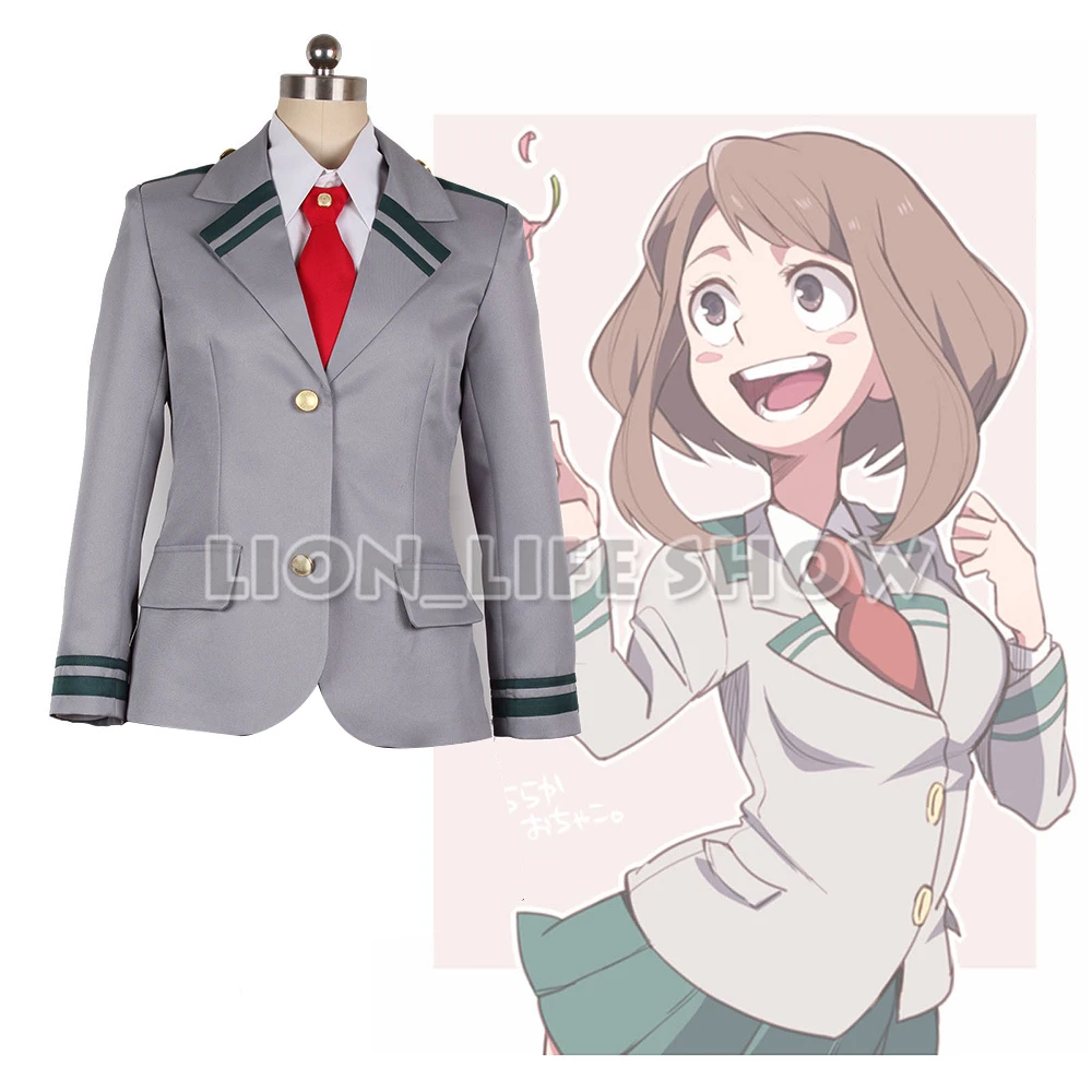 Boku без герой Академии asuitsuyu yaoyorozu Момо школьная Униформа мой ochaco uraraka Косплэй