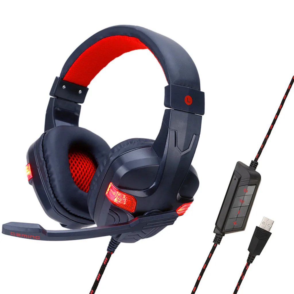 Игровая гарнитура SOYTO SY860 USB для PS4 PC 7 1 Проводная игровая с шумоподавлением и