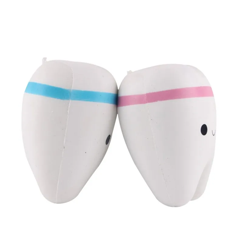 Мультфильм зуб мягкими игрушка милый замедлить рост трюк Новинка Мягкие Squeeze