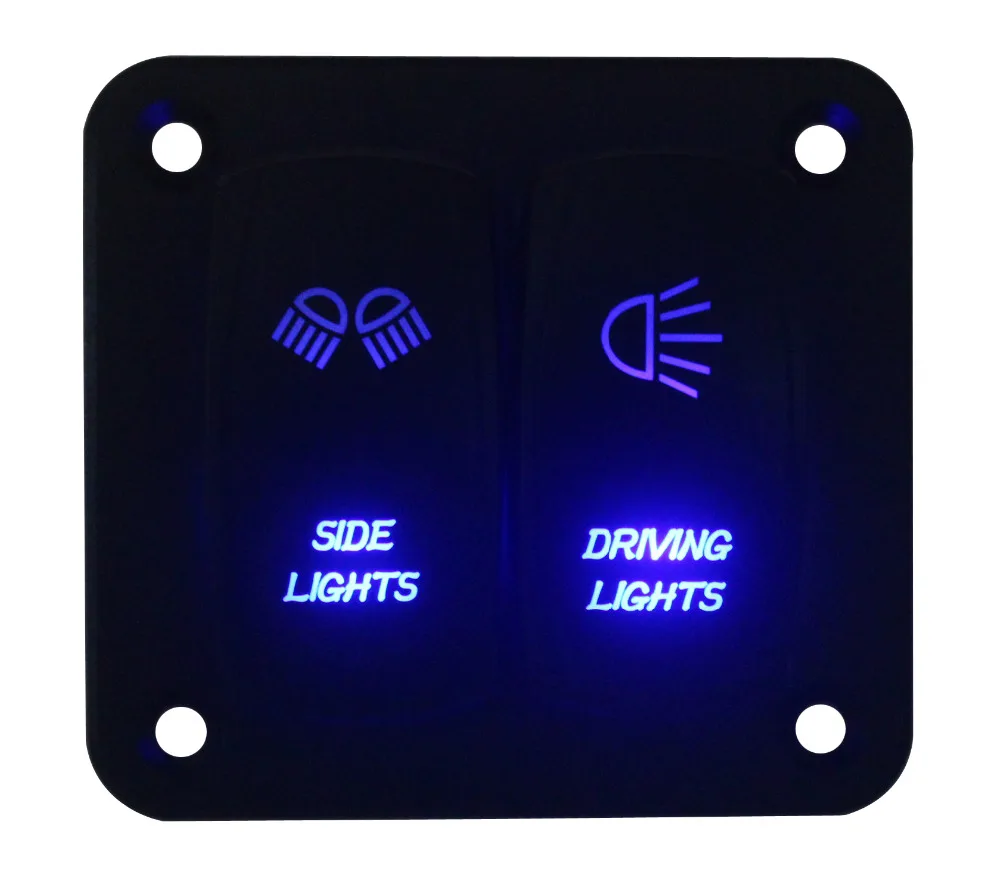 Алюминиевый 2 позиционный переключатель держатель с 4 винтами на заказ Diy|switch