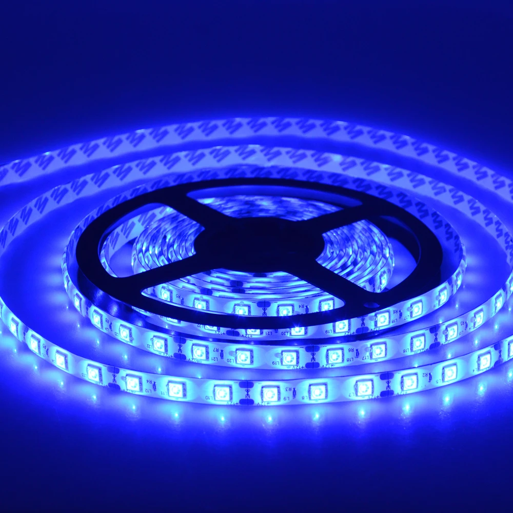 Светодиодная лента водонепроницаемая 5 м/рулон 12 в пост. Тока IP20 IP65 RGB SMD 5050 300
