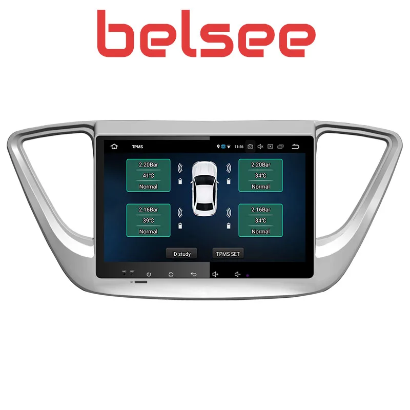 Автомагнитола Belsee для Hyundai Verna Accent Solaris 2017 2018 2 Din Android 8 стерео GPS навигация Bluetooth IPS