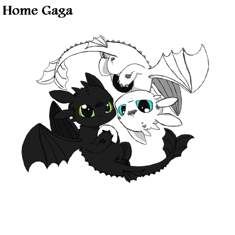 Homegaga Как приручить свою одежда с драконом термопресс переводные наклейки утюг на патч ручной работы аппликации джинсы футболки D1759