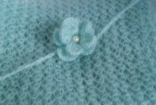 3 шт./лот смешанных цветов вязаная мохеровая повязка на голову с цветами для волос