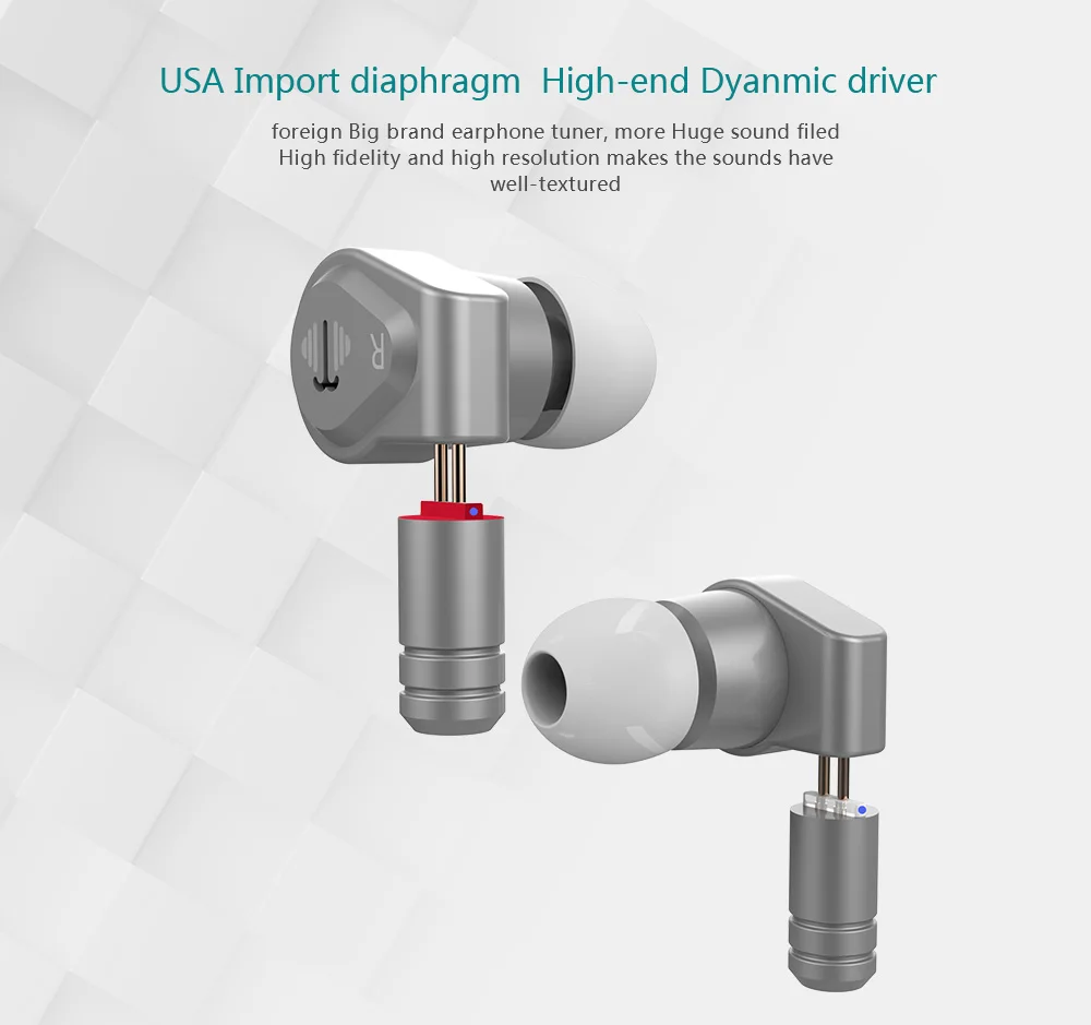 EE AudioYinyoo V2 Version 3(Final Tuning) High End USA Import Dual Diaphragm 1DD Dynamic Driver In Ear Earphone HIFI | Электроника