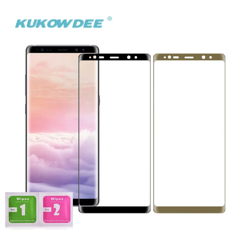3D изогнутое полноэкранное стекло для Samsung Note 8 бронзовая черная полноэкранная