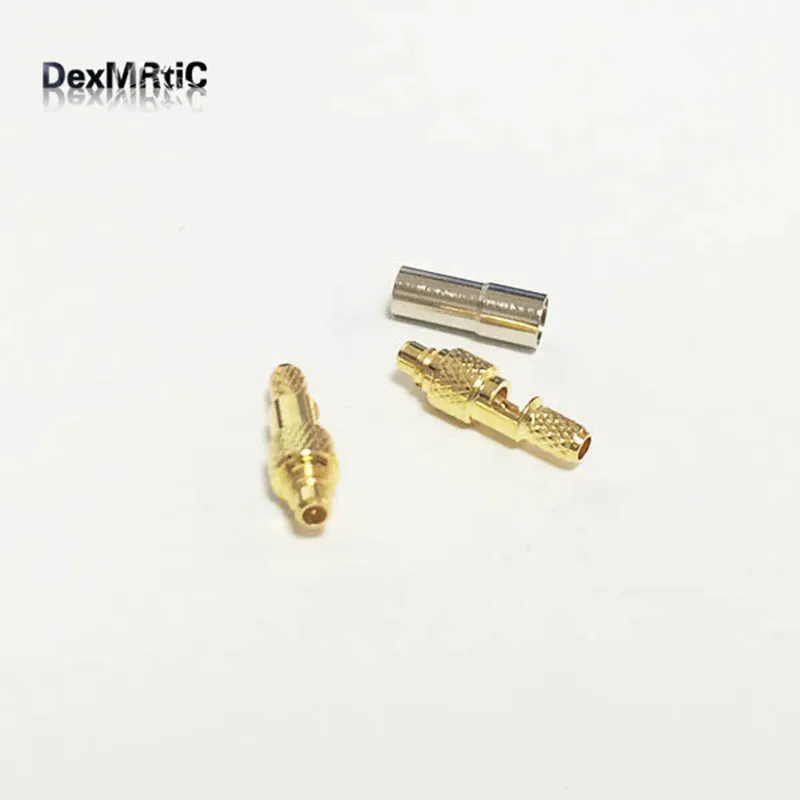 1 шт. Новый MMCX штекер RF коаксиальный соединитель обжим для кабеля RG316 RG174 LMR100