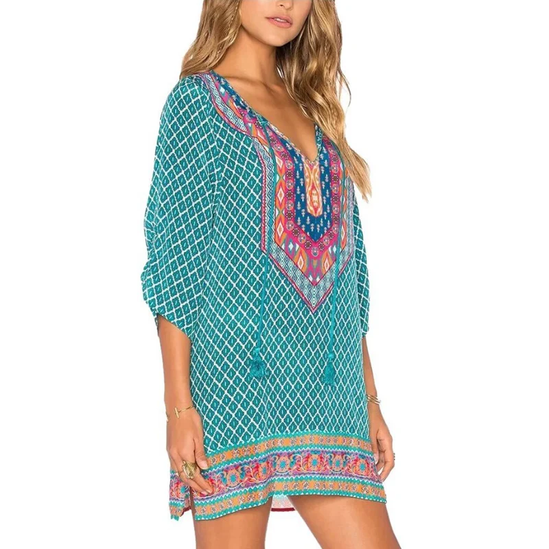 Leo Rosi Бордовое платье с v-образным вырезом цветочный принт завязками на спине