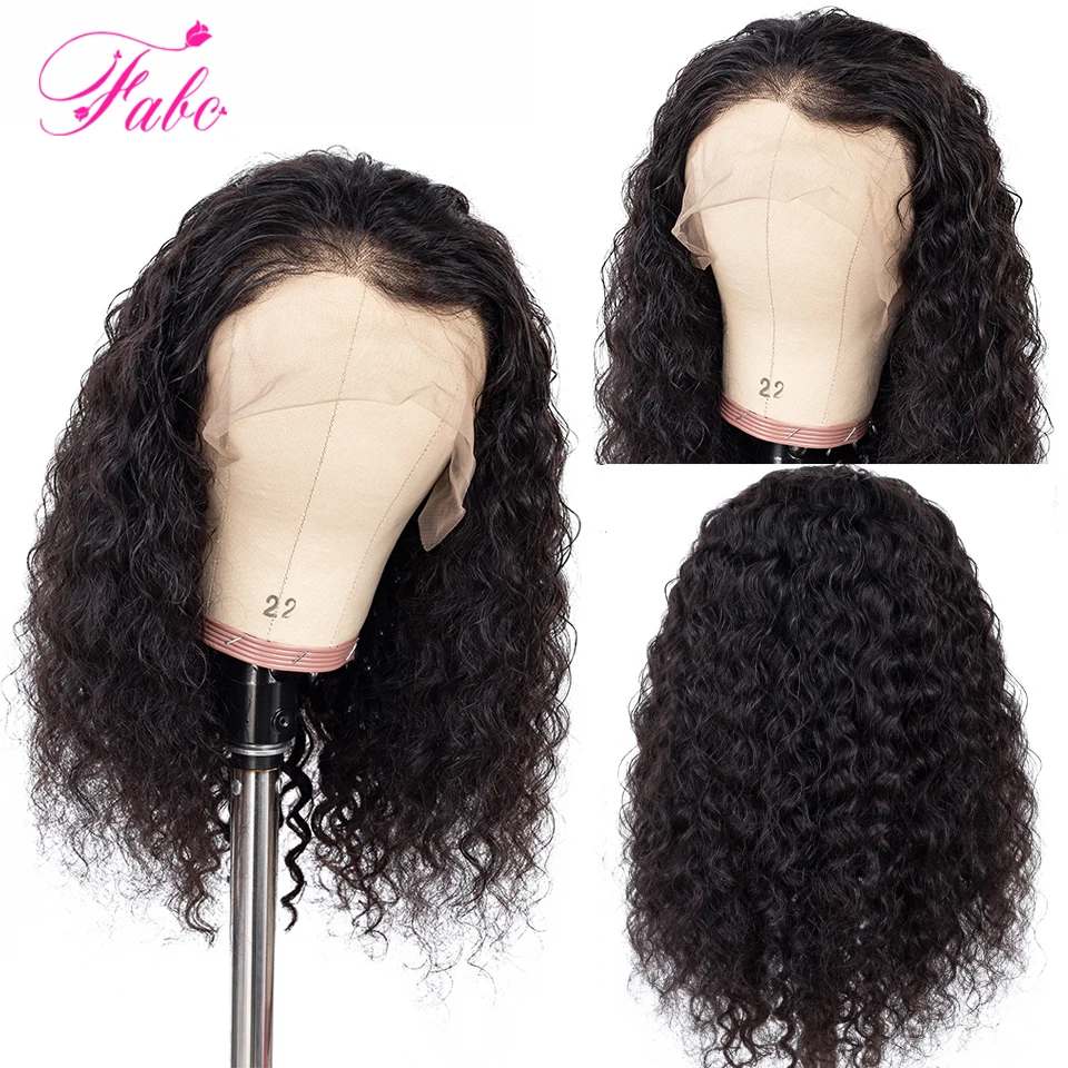 Fabc Hair Brazilian Water Wave Lace Front Human Hair Wigs Glueless Lace Front Wigs With Baby Hair Pre Plucked Remy Hair