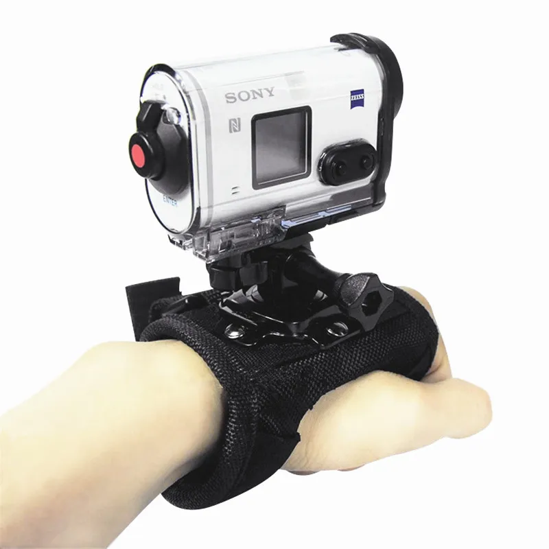 360 градусов перчатки наручный ремешок ремень крепление для GoPro Hero 8/7/6/5 SJCAM YI 4k H9 SONY